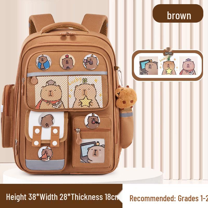 Легкий детский рюкзак с защитой позвоночника для 1-6 классов, большой вместимости, идеально подходит для мальчиков и девочек.