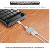 DC5V Power Supply USB C Power and Signal Splitter Aluminum Case Heat Dissipation for Raspberry Devices Support Audios
