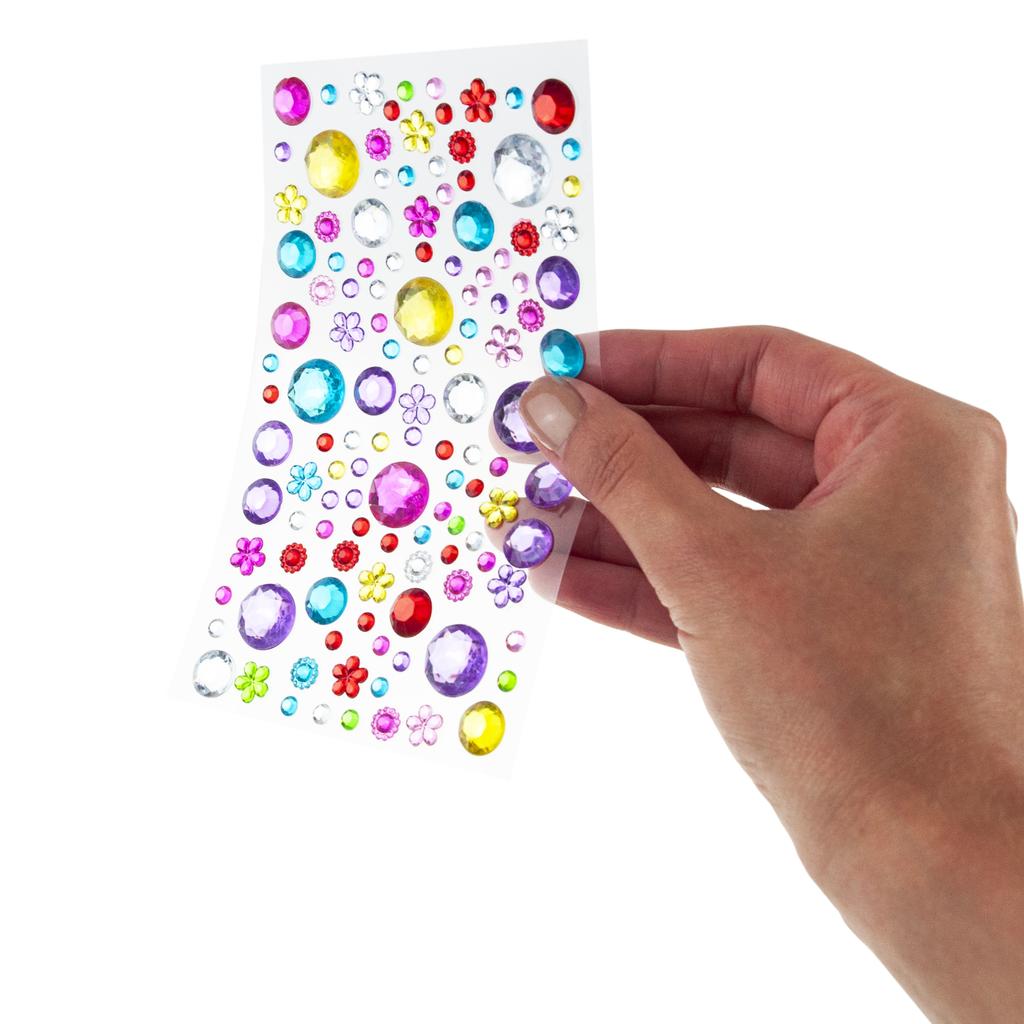 Self-adhesive crystals, diamond stickers, mix of patterns, mix of colors, creative set 315 pcs
