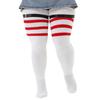 BH399 Women's Long Over Knee Thick Thigh High Socks Good Quality Breathable Casual Winter Season Jacquard Print Design Plus Size