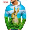 Funny Cute Rabbit Printing Hoodies 2023 Fashion Women Men Animal Sweatshirt Ladies Streetwear Pullover