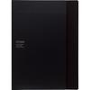 KOKUYO Note Cover with Document File and 1 Campus Notebook Included A4 Black No-612B-D