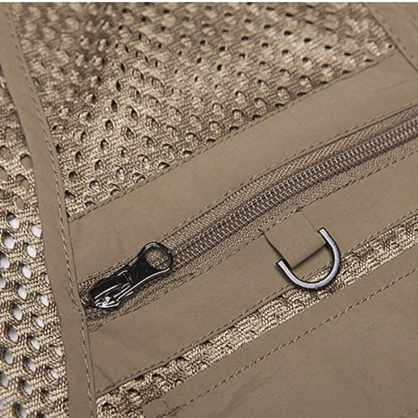 Разгрузочный мужской жилет, тактическое пальто с перепонками, летний жилет для фотографа, инструмент, много карманов, сетка, рабочая куртка без рукавов, мужской