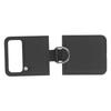 Solid Color Ring Holder Folding Case Phone Case with Ring for Z Flip4 Shockproof Holder Cover Black for Z Flip 4