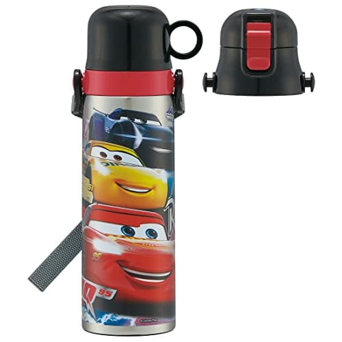 Skater Children's Stainless Steel Water Bottle 2way Direct Drinking 580ml Cup Drinking 570ml Cars 23 Child-friendly Lightweight Type Boys Thermal/Cold