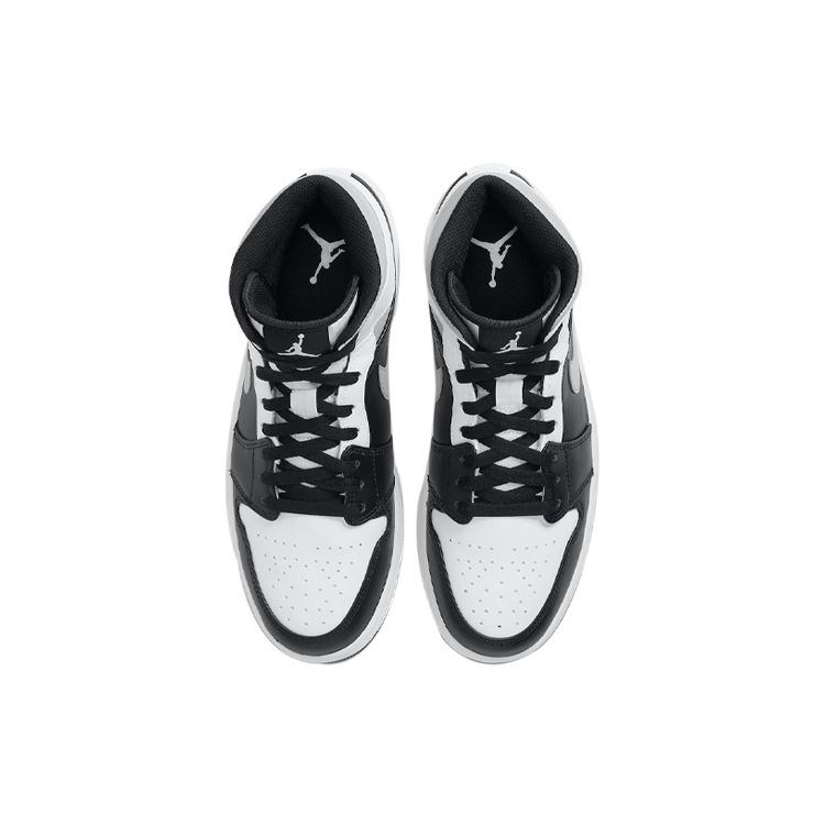 Мужские кроссовки Air Jordan 1 Mid White Shadow Серые 554724-073