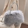 Wholesale Autumn and Winter Cute Furry Handbag Women 2025 New Versatile Niche Design Messenger Bag