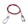 Stainless Steel Trailer Dismounting Safety Rope with U Shaped Clip and Carabiner Fork Ensure Safe Stable Towing Journey