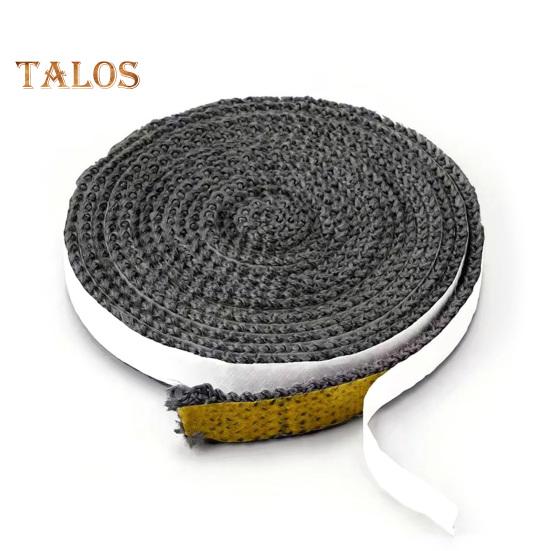 10/12/15MMx2M Fiberglass Fireplace Door Sealing Strip Self-adhesive High Temperature Wood Stove Door Replacement Flat Gasket Rope Tape