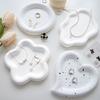 Chubby Jewelry Tray Cute Cloud Trinket Dish Decorative Cloud Vanity Key Tray for Rings Earrings Necklace Organizer Bedroom Decor