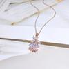 Rose Gold Necklace for Women Simple and Non Distorted Temperament Light Luxury Collarbone Chain New Trendy Niche Pendant