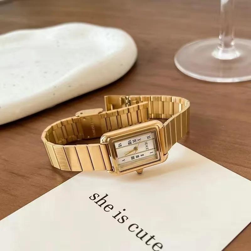 Женские кварцевые часы, роскошные овальные часы в форме тонна, винтажные римские цифры, золото, серебро, сталь, Orologio Reloj, женские наручные часы