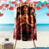 Mystical Goddess and Dog A must-have beach towel for beach travel
