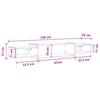 Wall Mounted TV Cabinet Wall Shelf White 140 x 28 x 21 cm