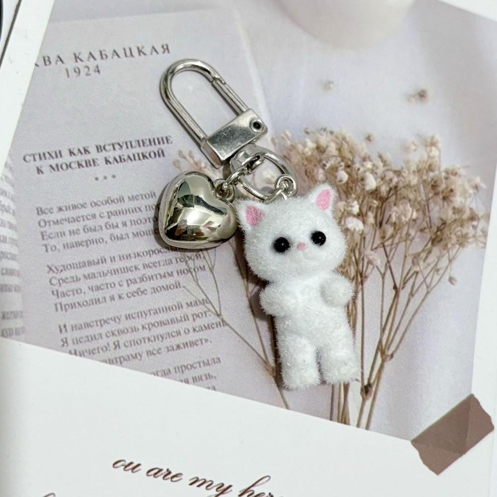 Creative Plush Cat Pendant Bag Hanging Car Key Ring Fashion Cat Keychain Gifts
