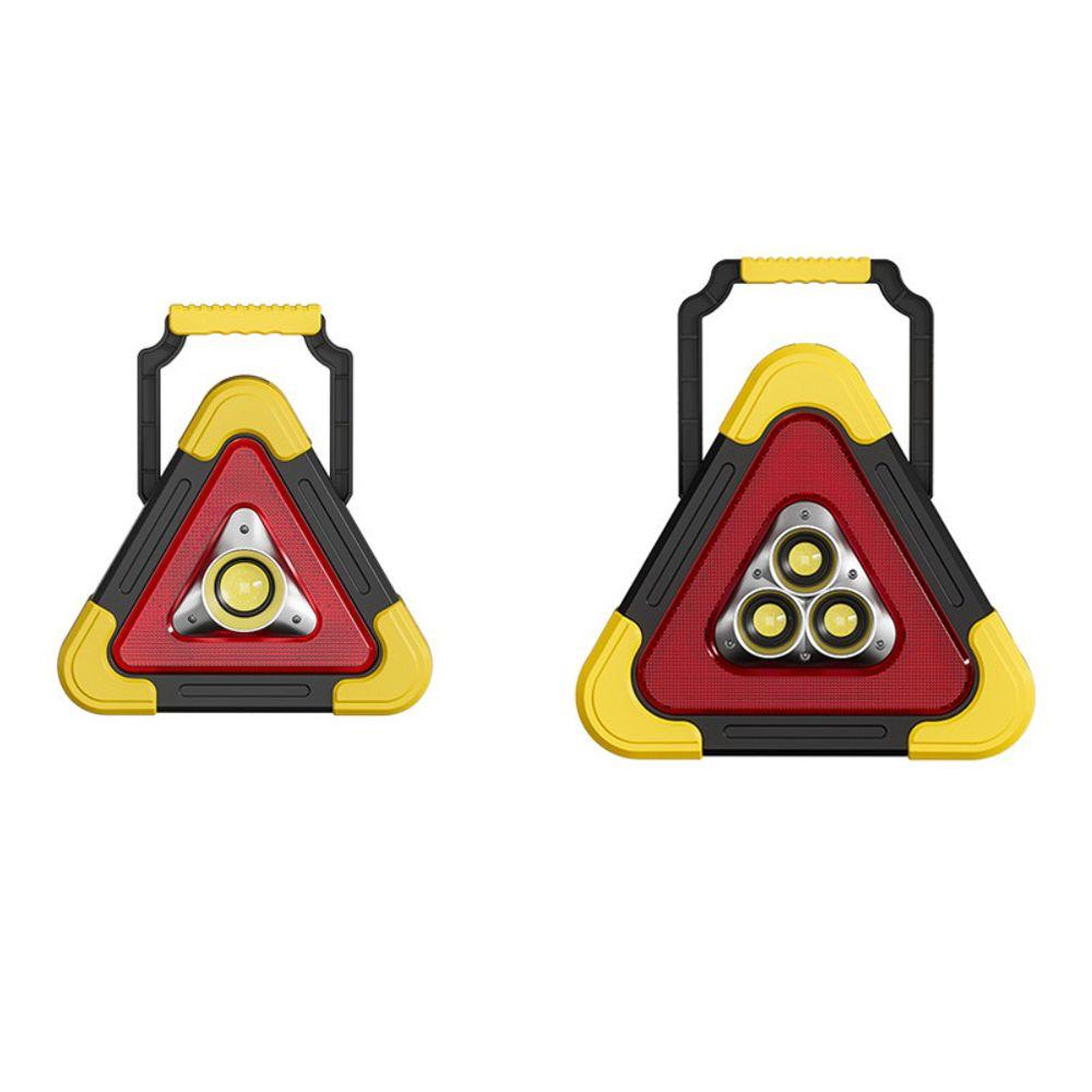 Solar Warning Light Roadside LED Work Light Flashing Light Triangle Warning Sign Road Safety