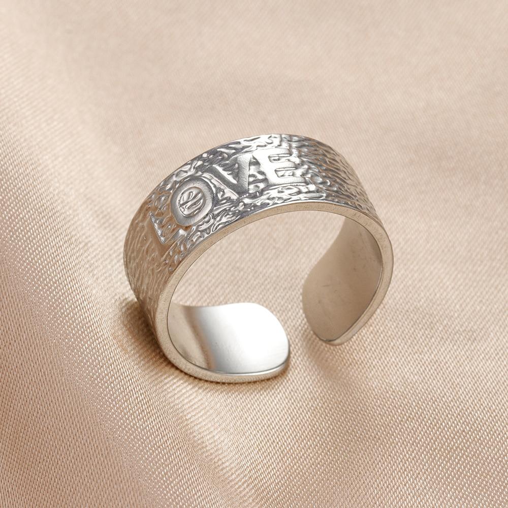 Классическое открытое кольцо из нержавеющей стали серебряного цвета для женщин, цепочка с короной, витая панк, регулируемое кольцо на палец, модные украшения