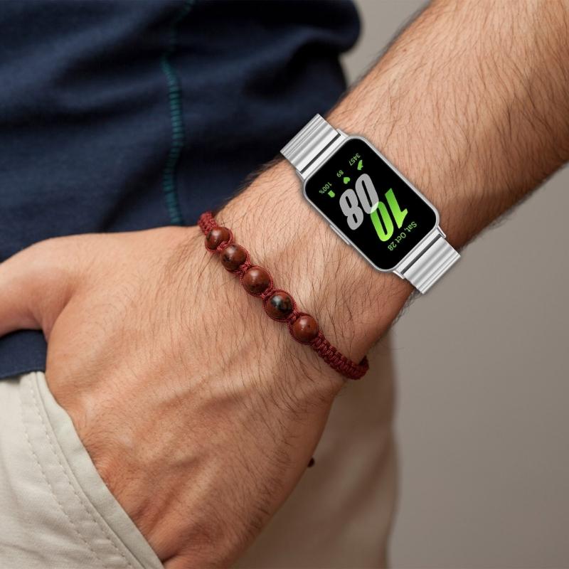 Нержавеющие ремешки для часов Fit 3, сменные ремешки с быстросъемным ремешком, браслеты с защитой от пота, пояс