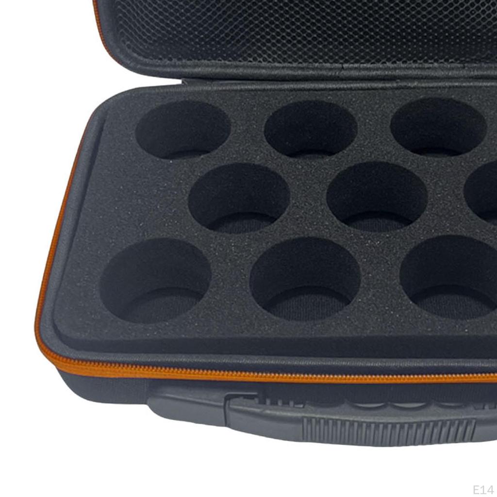 Yo Ball Organizer Case with Handle and Mesh Section for Accessories 11 Slots