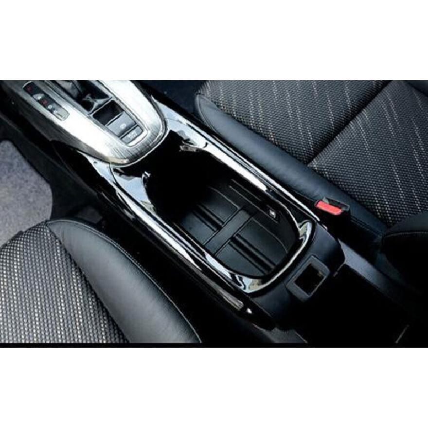 For Honda HR-V 2016-2022 Black Titanium Central Console Water Cup Cover Trim 1PC