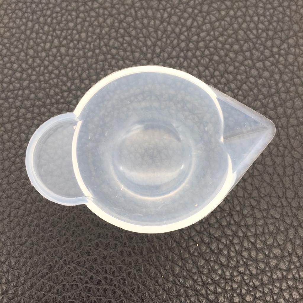 3 Pieces Clear Silicone Reusable Mixing Measuring Cups Liquid Epoxy Resin Hobby Craft Casting
