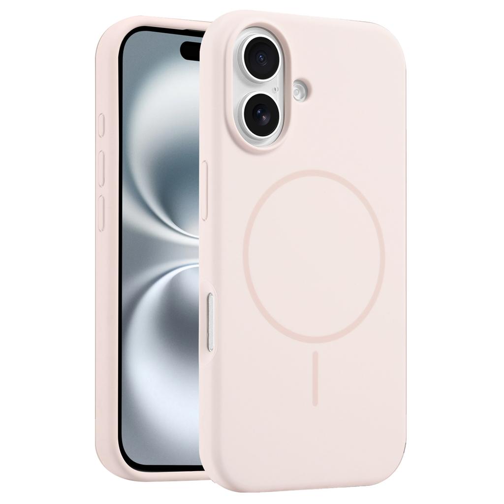 For iPhone 16 Case Compatible with MagSafe Liquid Silicone Anti-Drop Phone Cover - Sapphire