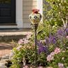 Hand Painted Hummingbird Feeder Garden Stake Vintage Bird Feeder Tray  Bird Enthusiasts