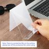 5 Pcs Acrylic Book Stand Without Ledge for Displaying Pictures, Books, Artworks