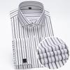 Men's Modal Striped Tuxedo Dress Shirt with Windsor Collar & French Cuff Includes Cufflinks, Elegant Professional Formal Wear
