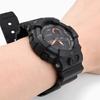 Для синего полимерного ремешка для Casio 5554 GBA-800 GBA-800-2 GBD-800 GMA-B800 Серии 16 мм Браслет Водонепроницаемый Спортивный Резиновый Ремешок для Часов