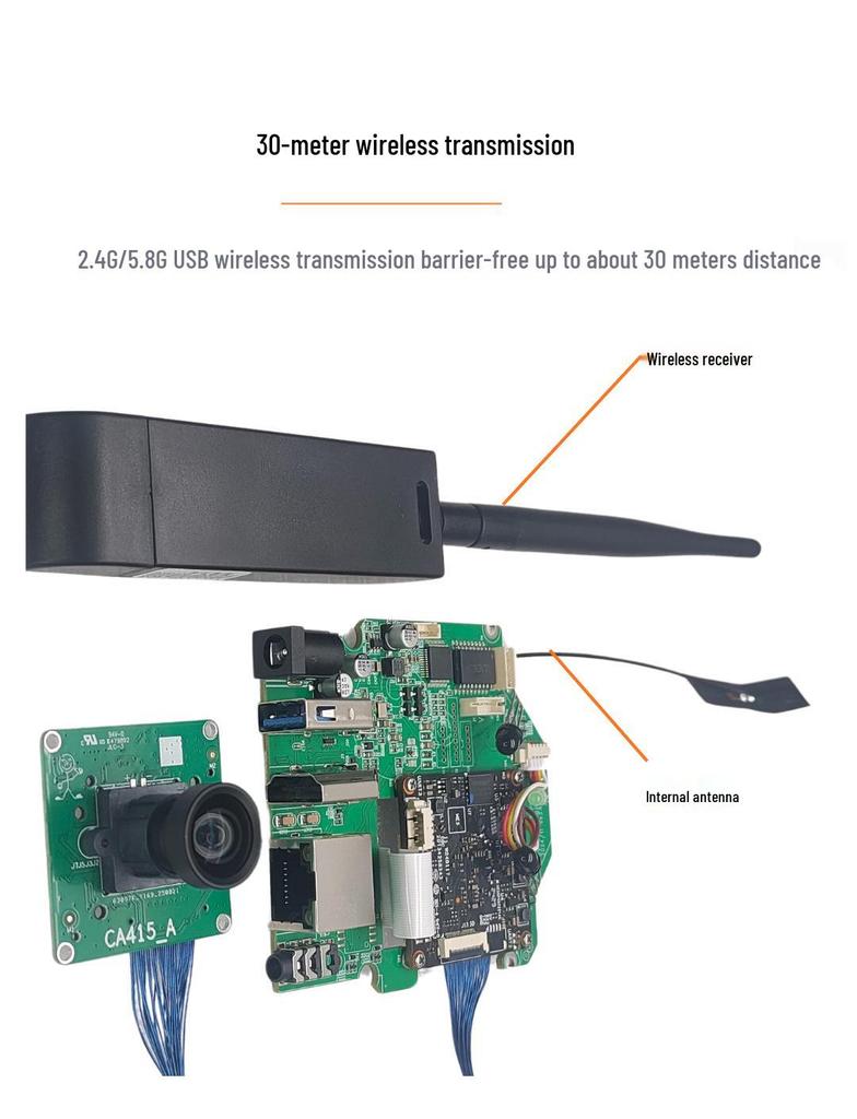 Беспроводной 4K Модуль Камеры с Интерфейсами HDMI, USB, RJ45, SDI и Подключением 2,4G
