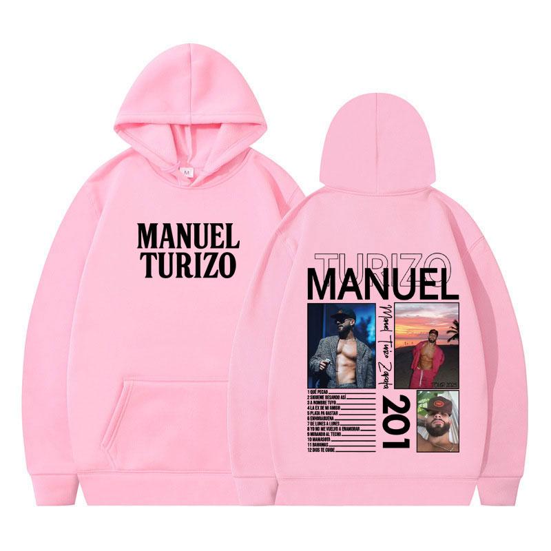 Rapper Manuel Turizo Tour 2025 Fashion Graphics Hoodie Men Women Gothic Punk Casual Pullover Long Sleeves Hip-hop Sweatshirts