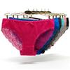 Hot Sale Low Rise Underwear Underpants Ladies Panty Sexy Lace Lingerie Women's See Through Panties Lot/ 6 Pcs