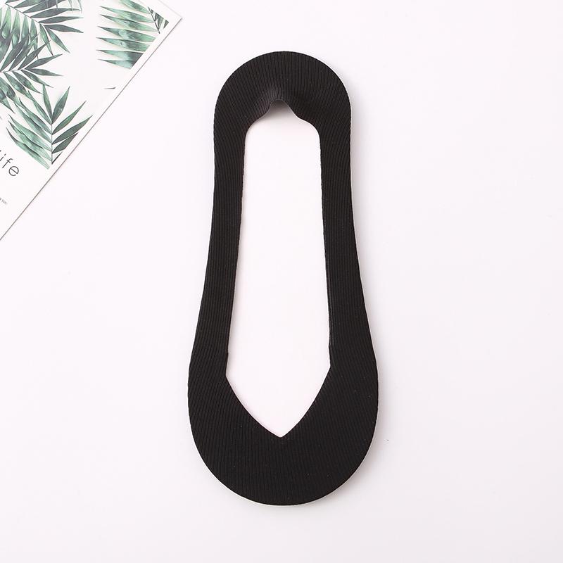 Летние женские тонкие носки-тапочки, силиконовые противоскользящие носки, однотонные бесшовные невидимые мягкие носки из ледяного шелка