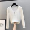 Модная женская трикотажная футболка с коротким рукавом, корейская летняя женская одежда, новый тонкий пуловер, универсальный однотонный базовый шикарный повседневный топ
