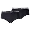 Mini Short 2 Pack, Womens Black Panties