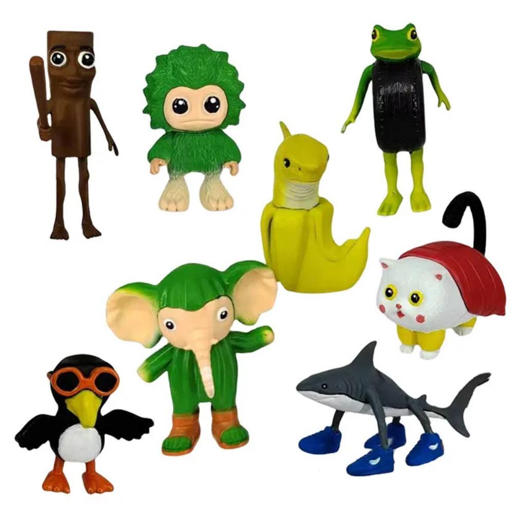 Итальянский Бред Тунг Сахур Фигурка Игрушка Тралалеро Тралала Фигурки Бомбардино Крокодил Шимпанзини Бананини Модель Декор Кукла Подарок