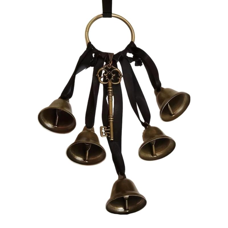 Колокольчик Witch's Delight, очаровательный колдовской декор, настенная ручка для двери, украшение для защиты колокольчиков ветра, викканский оккультный подарок
