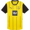Borussia Dortmund 24-25 Season Football Series SS24 Comfortable Crew Neck Short Sleeve T-Shirt Men Tops Yellow 774945-01