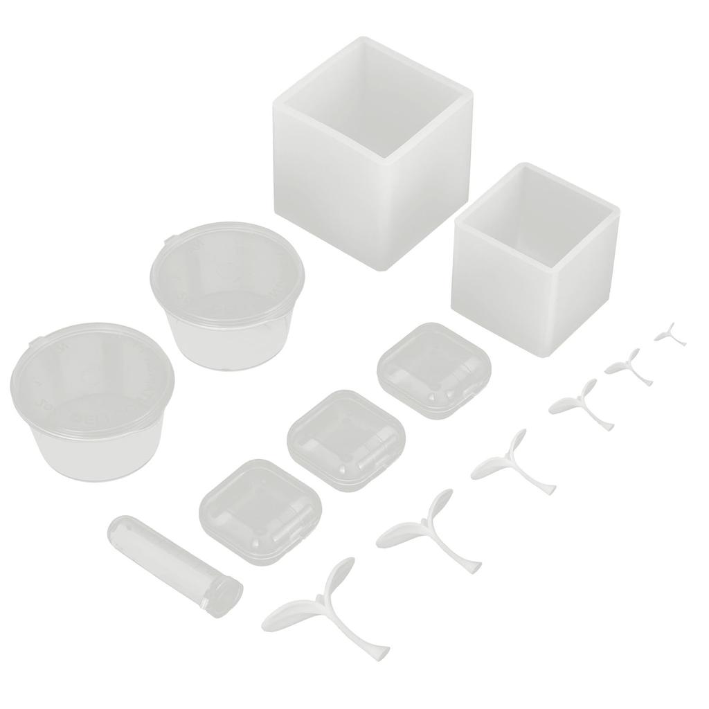 Набор силиконовых форм для литья, многоразовые формы для рукоделия, инструмент для изготовления травы с двумя листьями, аксессуары