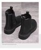 Мужские модные ботинки Chelsea Slip-On - высокие ботинки для езды на лыжах в британском стиле Martin Workwear