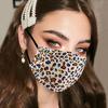 Взрослые женщины леопардовый принт моющаяся безопасная дымчатая маска для лица