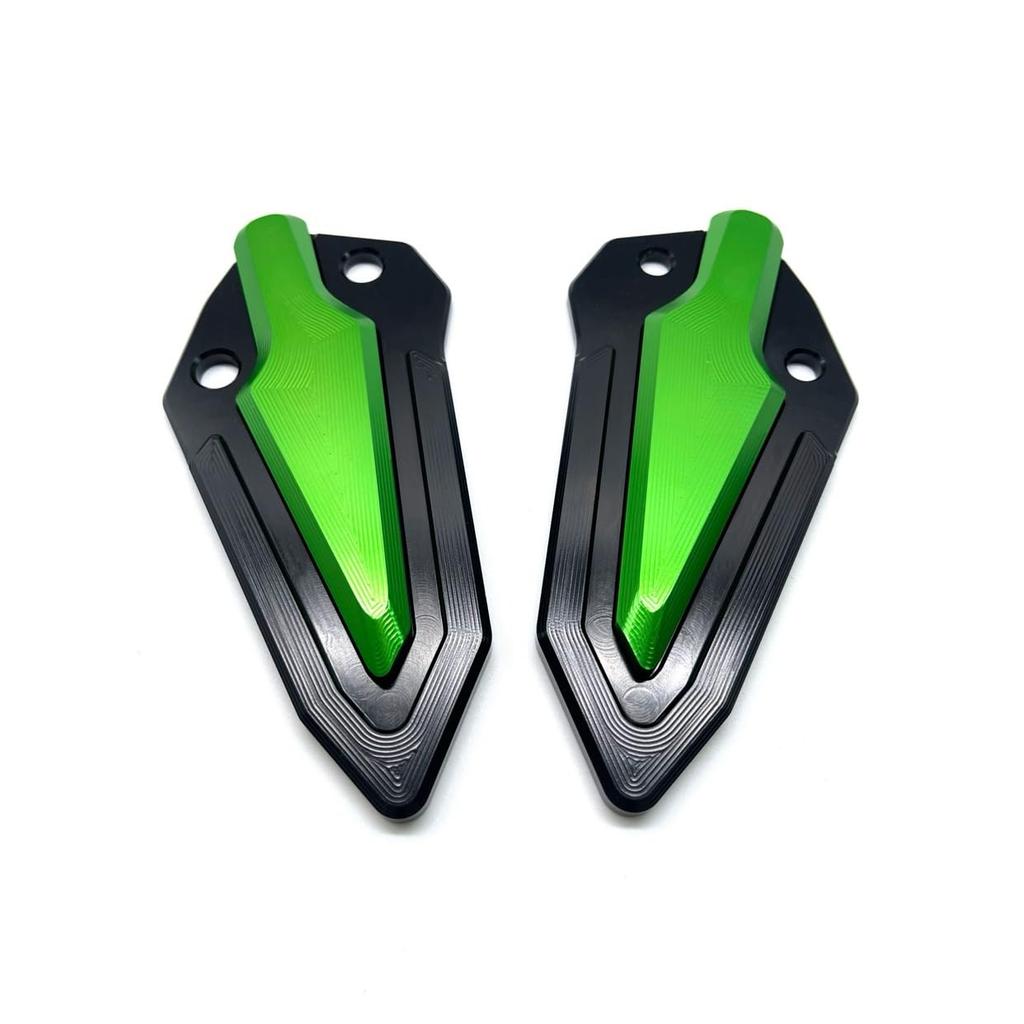 Защитные накладки на подножки и пятки motokano для ZX-25R, ZX-4R и ZX-4RR SE (зеленый)