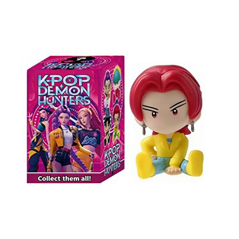 10-piece blind box Q Version K-pop Action Figure PVC Toy Derpys Saja Boys Rumi Mira Zoey Sussy Figurine Doll For Fans Gift