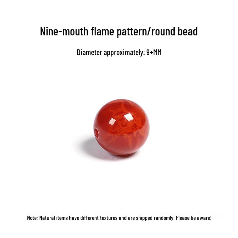 Ляншаньский огненный узор Южный красный агат россыпью для браслетов