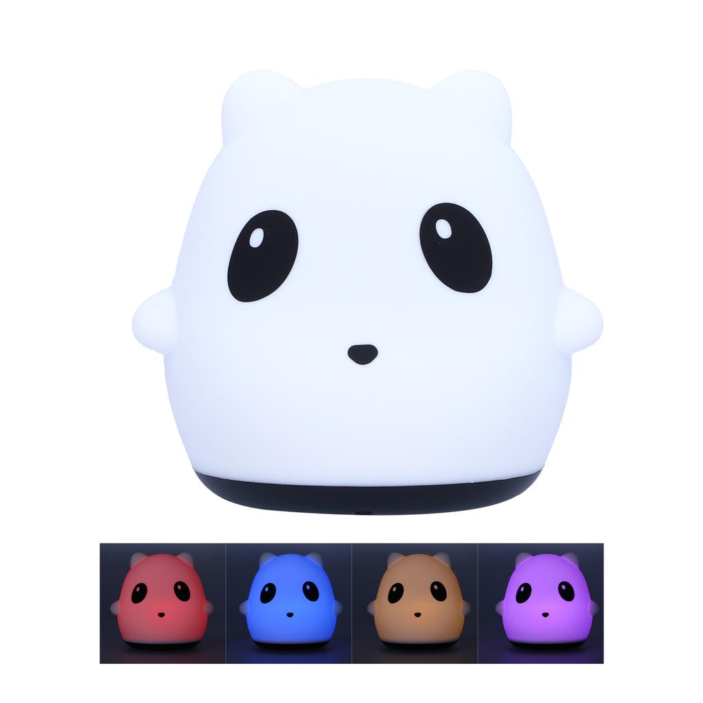 Силиконовый светодиодный ночник для спальни, мультяшный милый красочный ночник, украшение, подарок