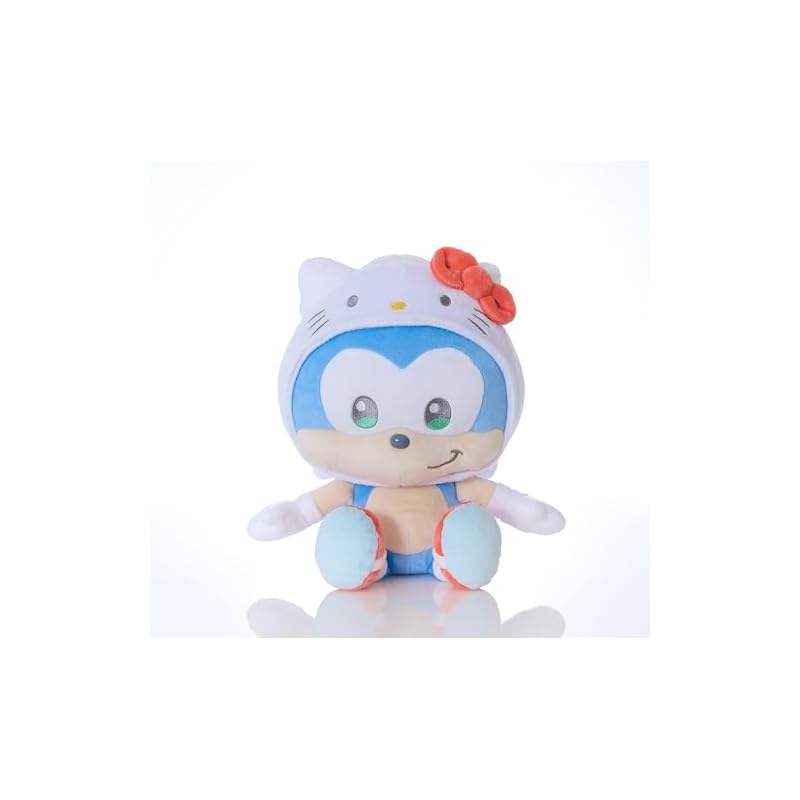 SEGA ЛЮБИМЫЙ СОНИК И ДРУЗЬЯ Персонажи Sanrio плюшевая игрушка M Sonic x Hello Kitty