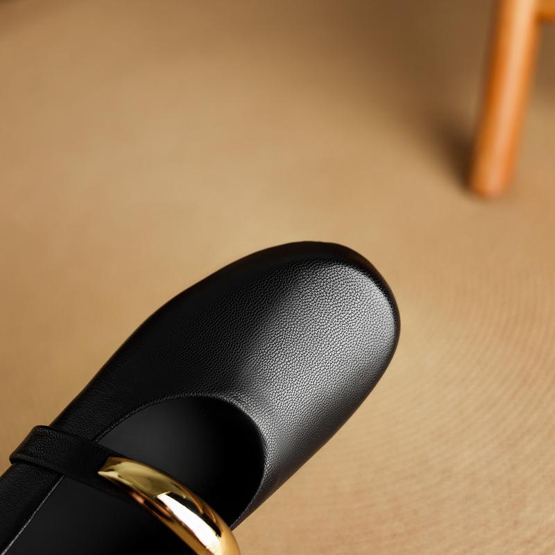 Модная женская новая кожаная овечья кожа круглая голова металлическая фурнитура пряжка ремня мягкая и удобная низкий каблук ретро Мэри Джейн одинарная туфля