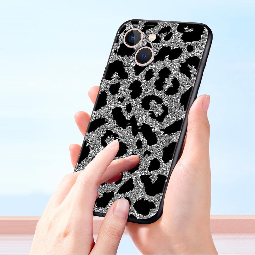 Модный чехол с леопардовым принтом тигра для iPhone 11 12 13 15 14 Pro Max, чехол для телефона X XR XS 7 8 Plus SE 2020, роскошный чехол Funda