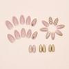 24pcs French Fake Nails Long Almond Press on Nails Manicure Nail Tips  DIY